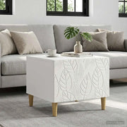 Tavolino da salotto Bianco 50 x 49 x 40 cm Legno ingegnerizzato 895195