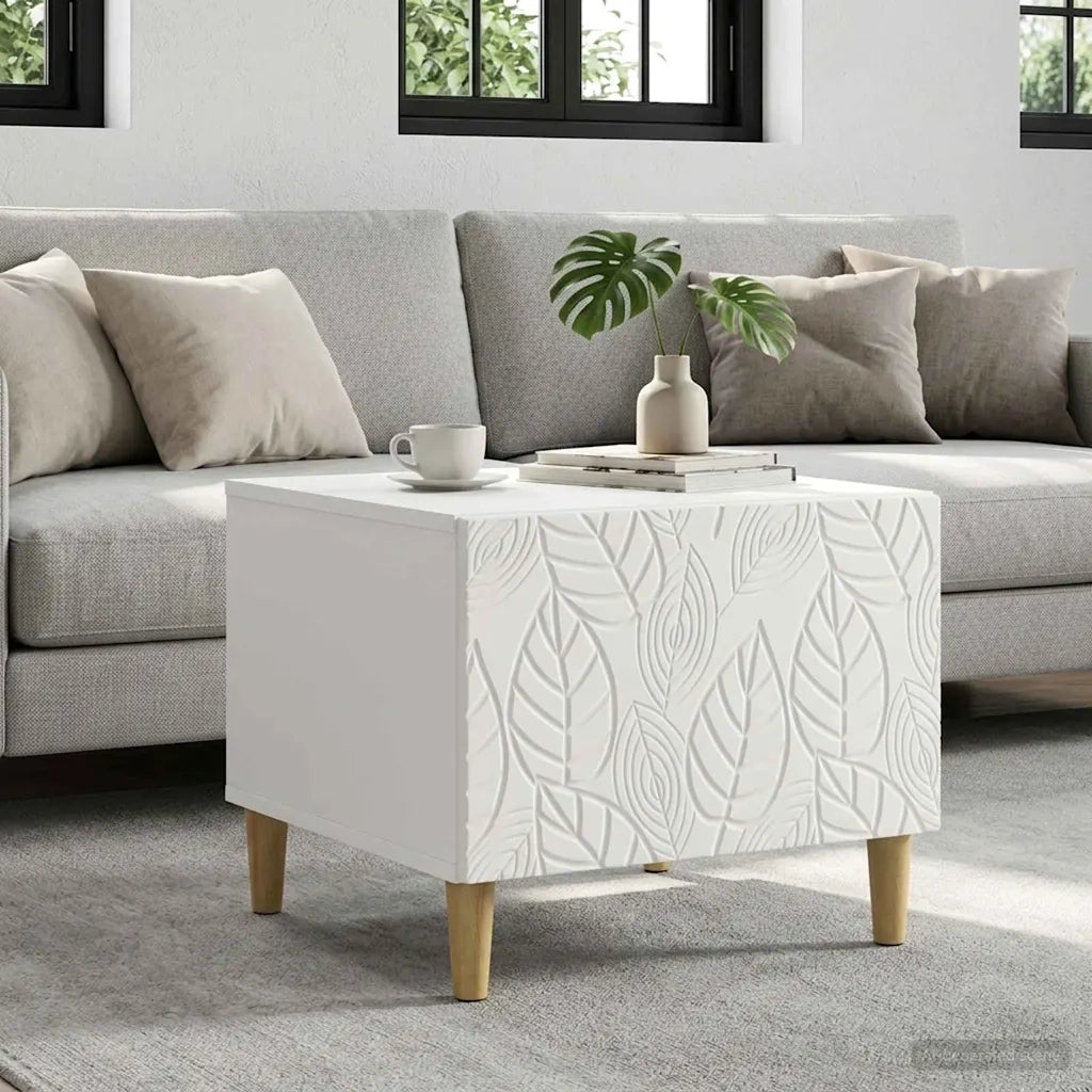 Tavolino da salotto Bianco 50 x 49 x 40 cm Legno ingegnerizzato 895195