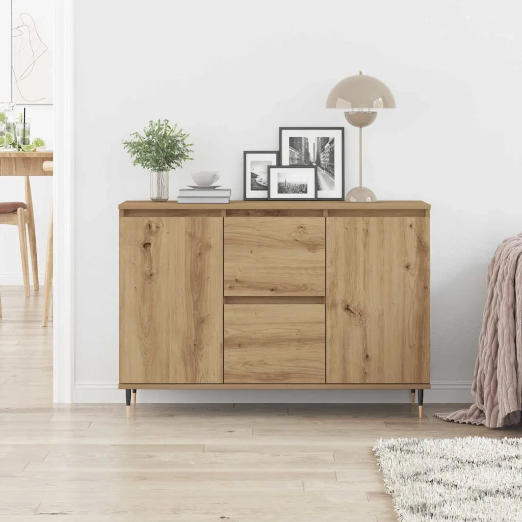 Credenza con cassetto Rovere artigianale 101,5 x 35 x 70 cm 862146