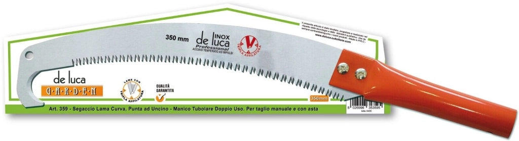SEGA SEGACCIO PROFES LAMA CURVA TRIPLA AFFILATURA DOPPIO UNCINO 350 mm “DE LUCA”