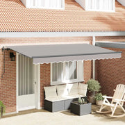 vidaXL Tenda Retrattile Grigio chiaro 400 x 200 cm