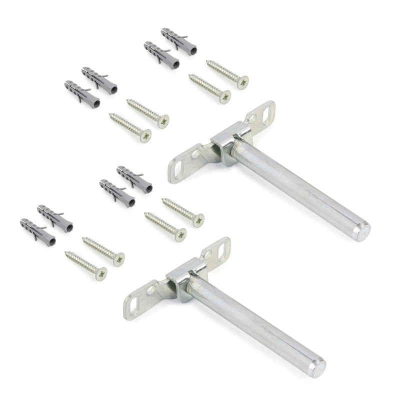 Lotto di 10 eccentrici diametro 35 mm con perno, bussola M8 e copertura in Tecnoplastica Bianca, per pannelli da 20 mm..