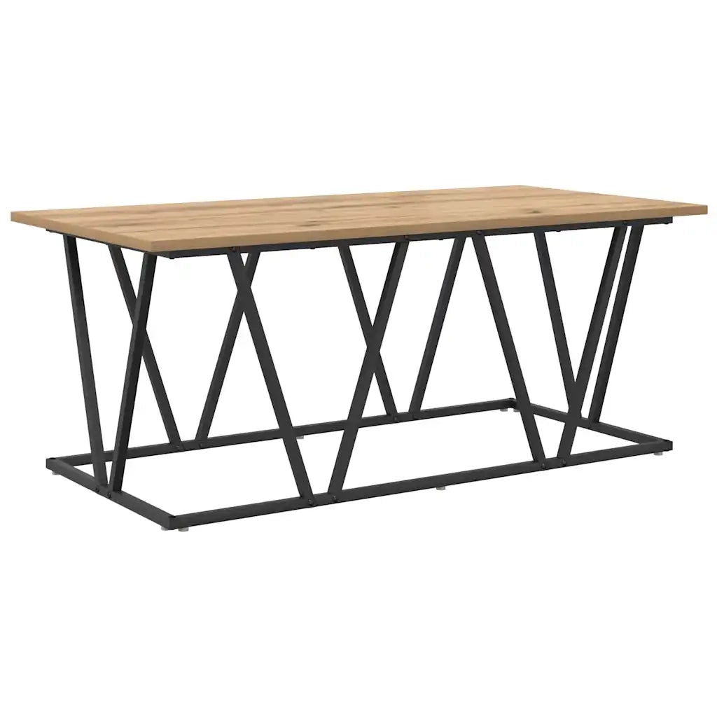 Tavolino da Salotto-Tavolino da soggiorno-Tavolo Rovere artigianale 100 x 50 x 40 cm