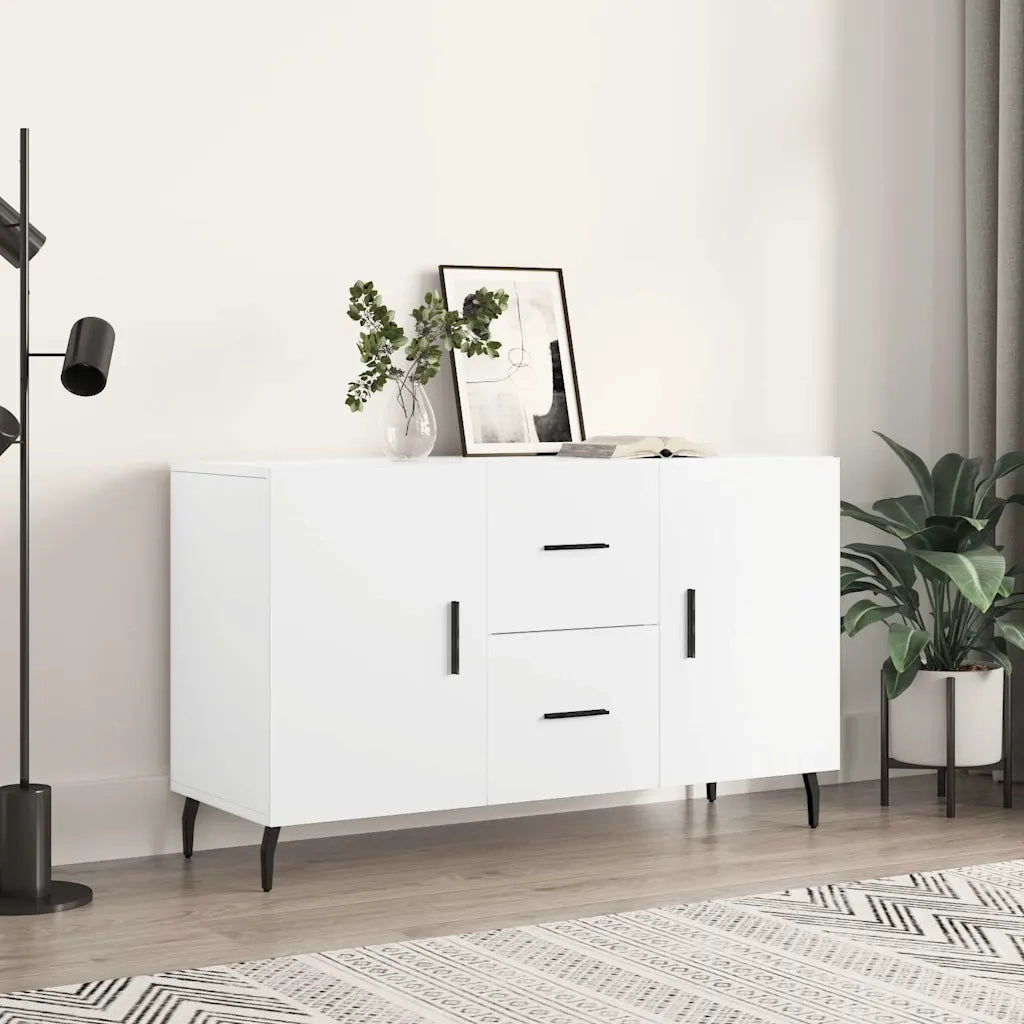 Credenza Bianca 100x36x60 cm in Legno Multistrato 828188