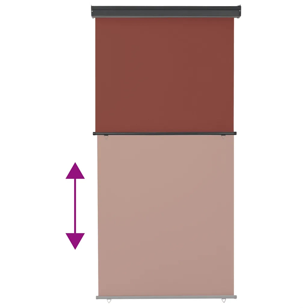 Tenda da Sole | Tenda laterale | Tendalino Laterale per Balcone 125x250 cm Marrone