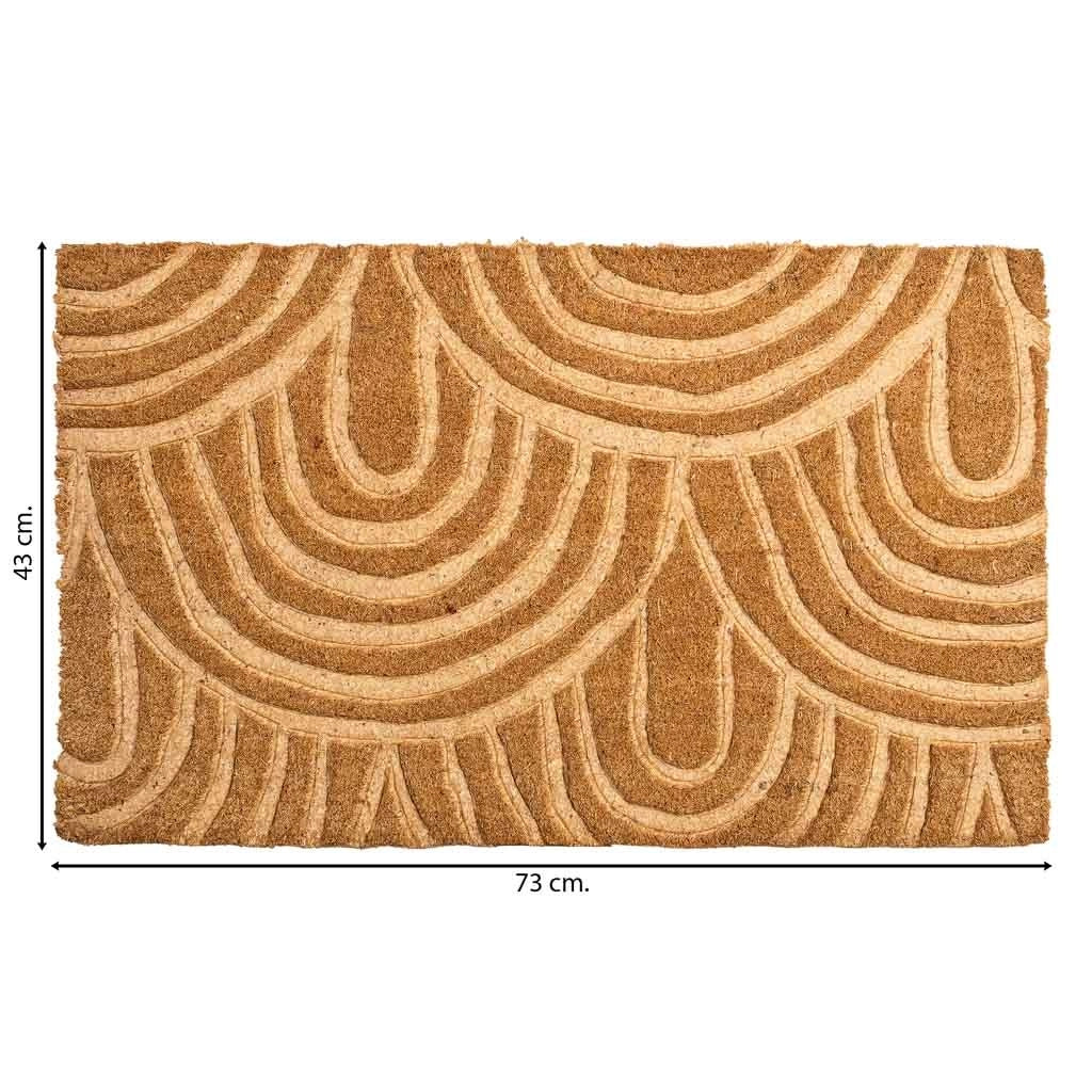 Zerbino in fibra pressata marrone 43x73