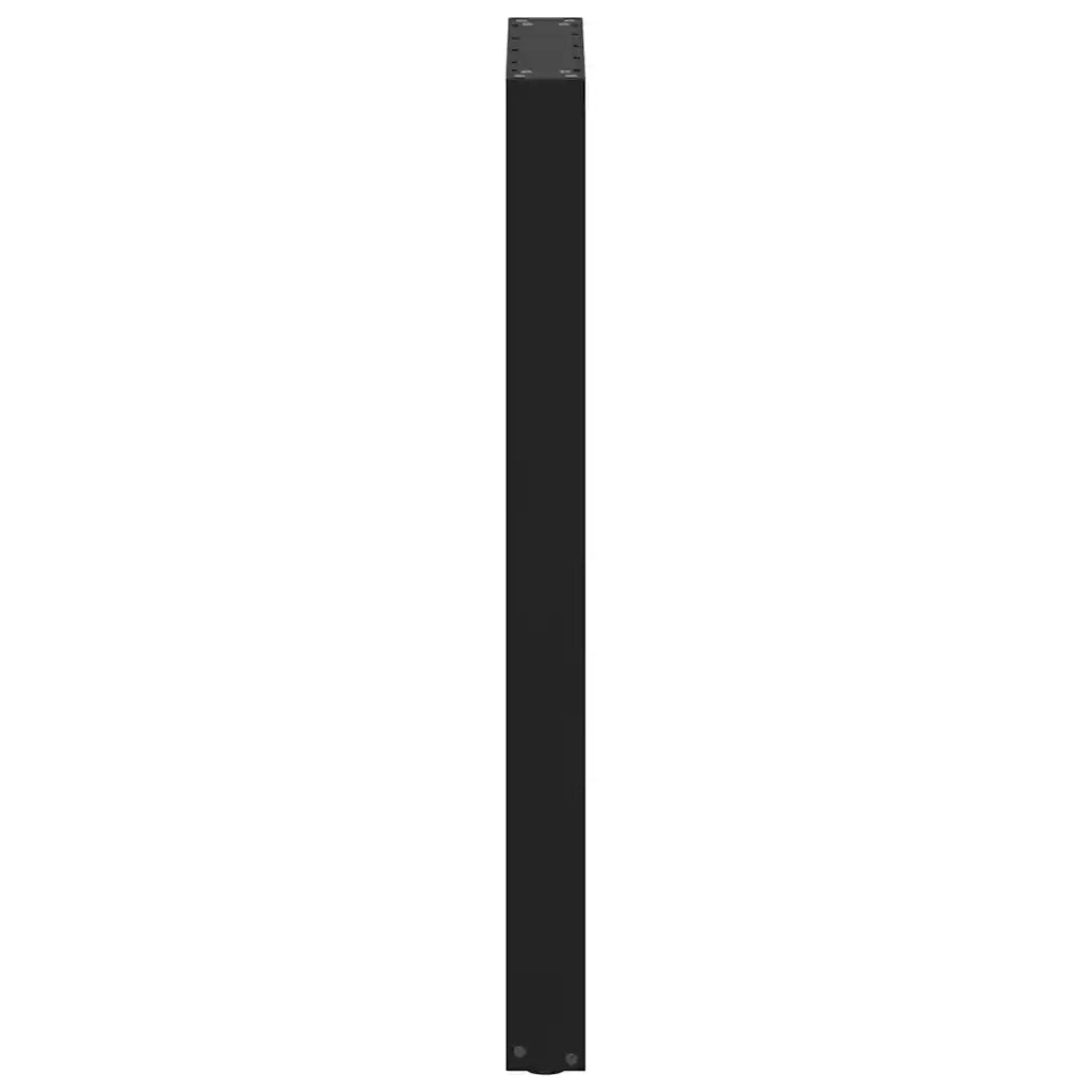 Gambe per tavolo da bar a forma di U 2 pz nere 50x(100-101) cm in acciaio 4013232