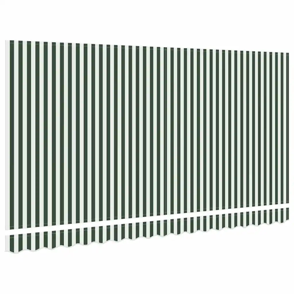 Telo di ricambio per tenda da sole Verde e Bianco 380 x 195 cm 42000655