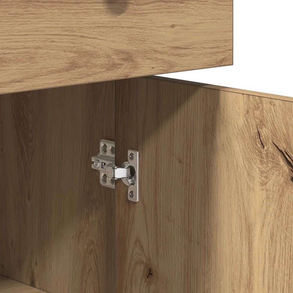 vidaXL Credenza Rovere Artigianale 70x30x80 cm in Legno Multistrato