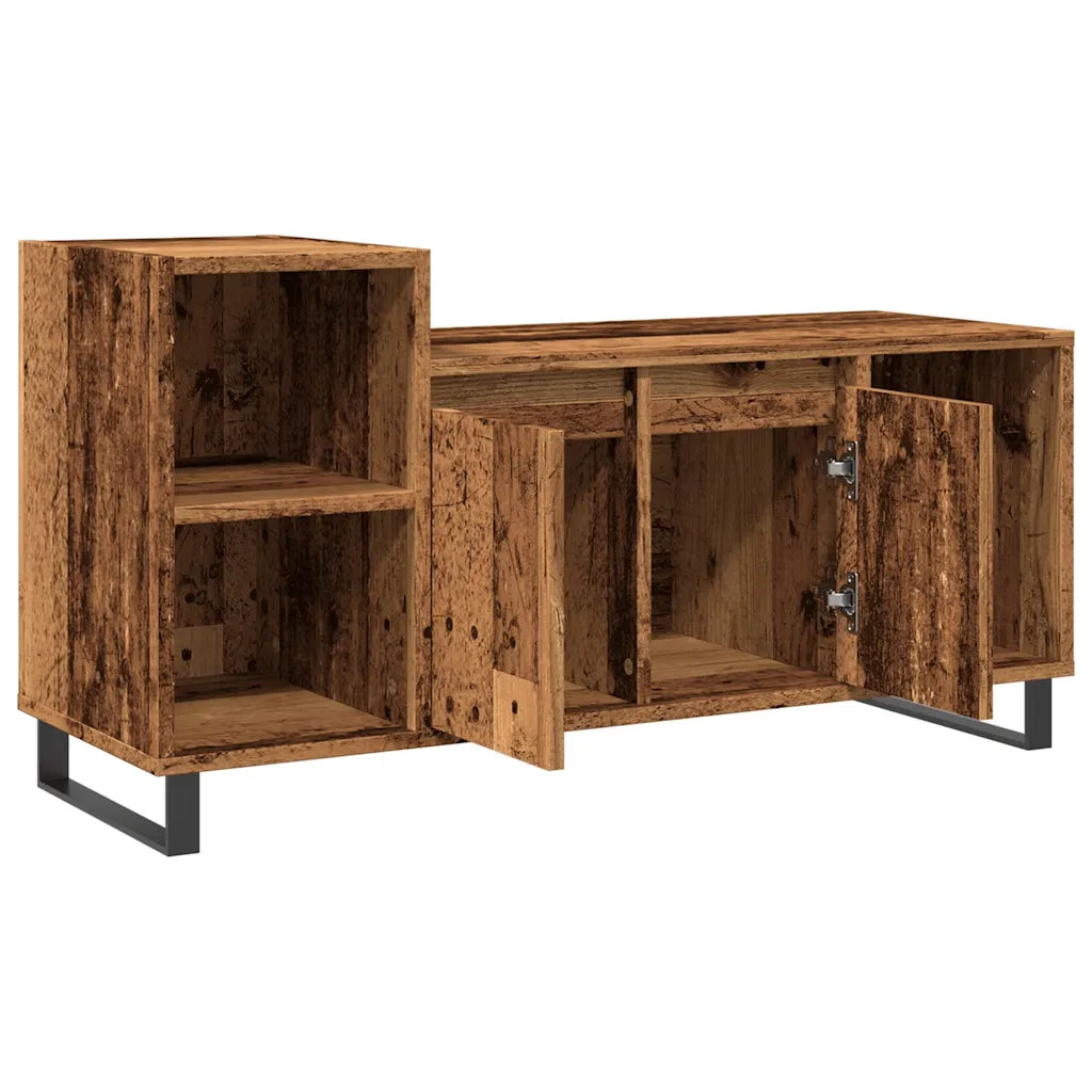 Mobile Porta TV Legno Antico 100x35x55 cm in Legno Multistrato
