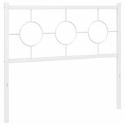 Testiera | Testata di Ricambio in Metallo Bianco 100 cm