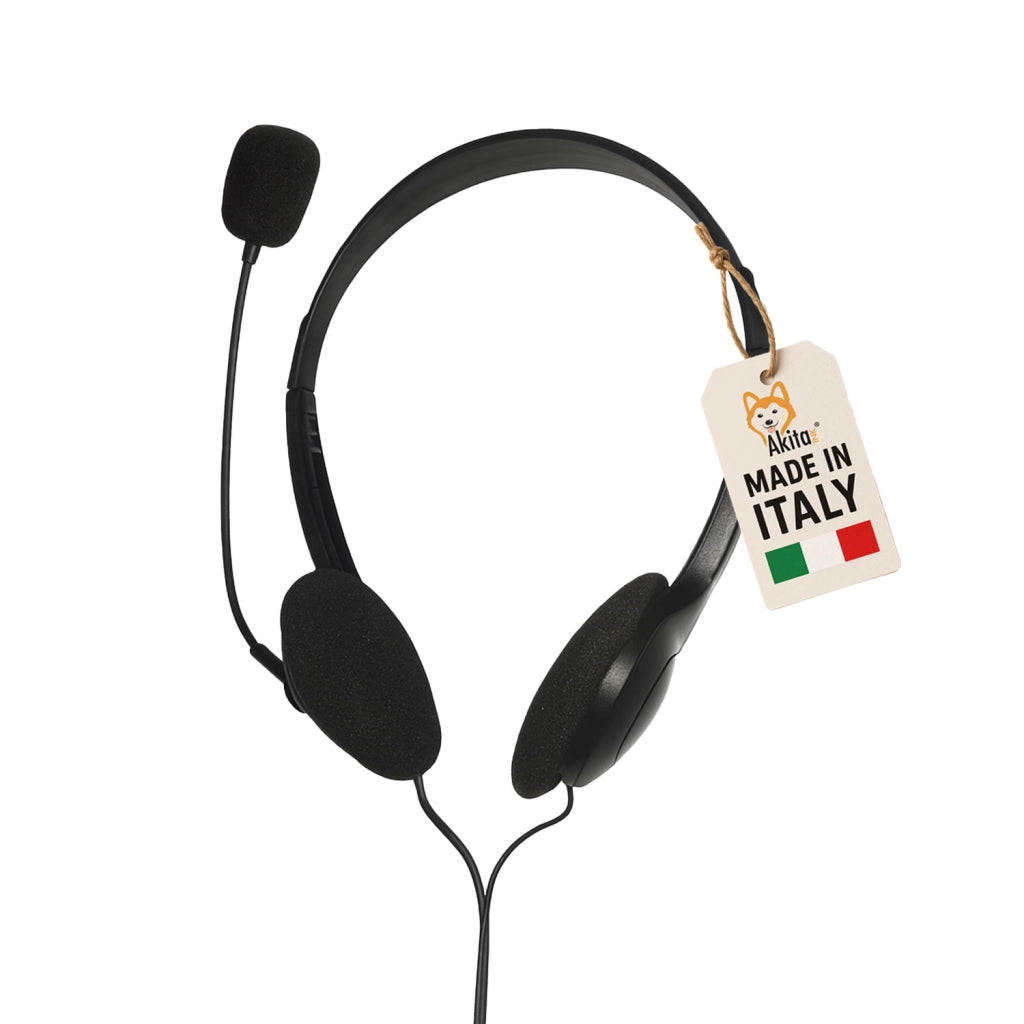Cuffia AKITAINK USB con Microfono per Ufficio