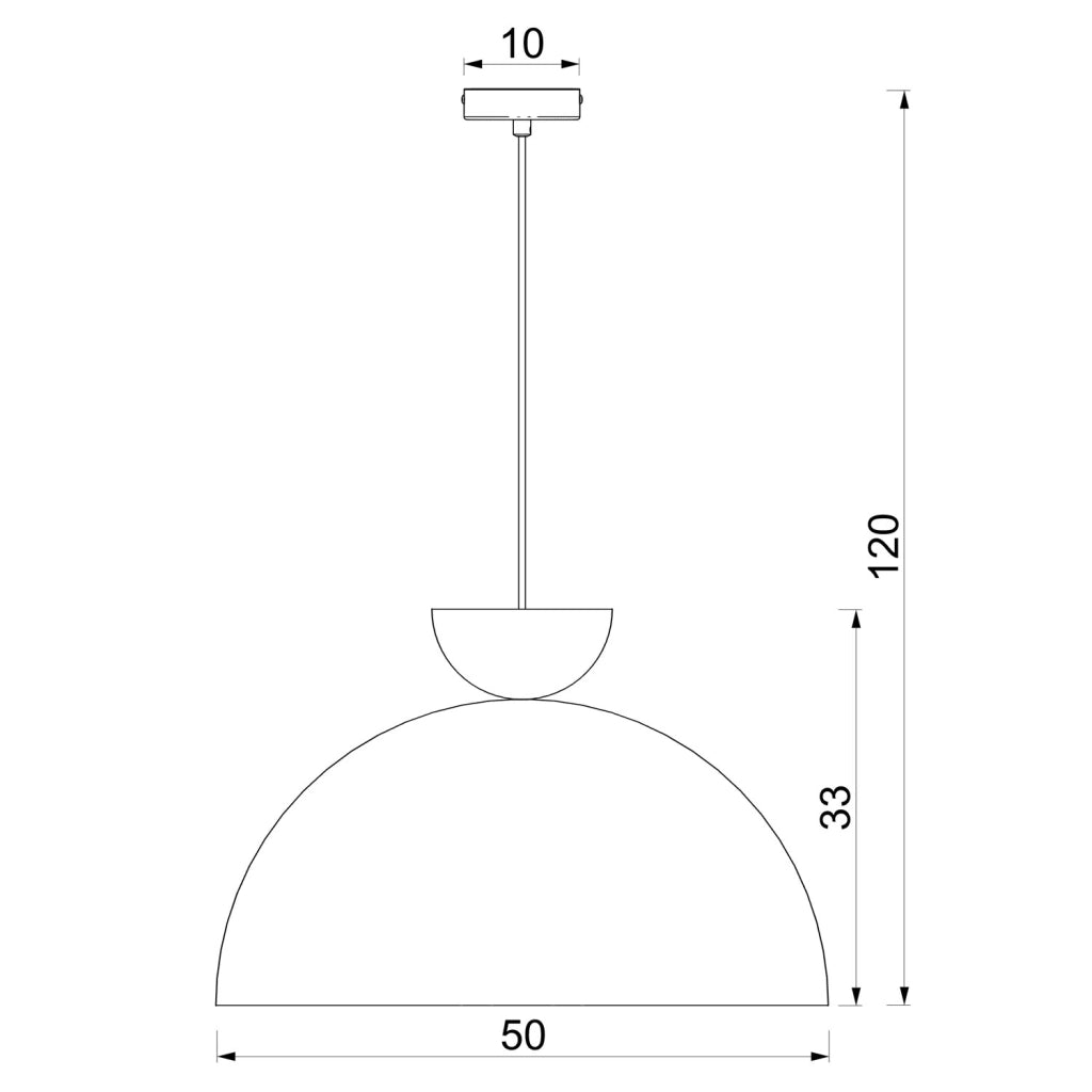 Lampada a sospensione Nevis 50 cm 1xE27 beige Luminex