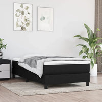 Struttura Letto a Rete a Molle Nero 90x200 cm in Tessuto 3120486
