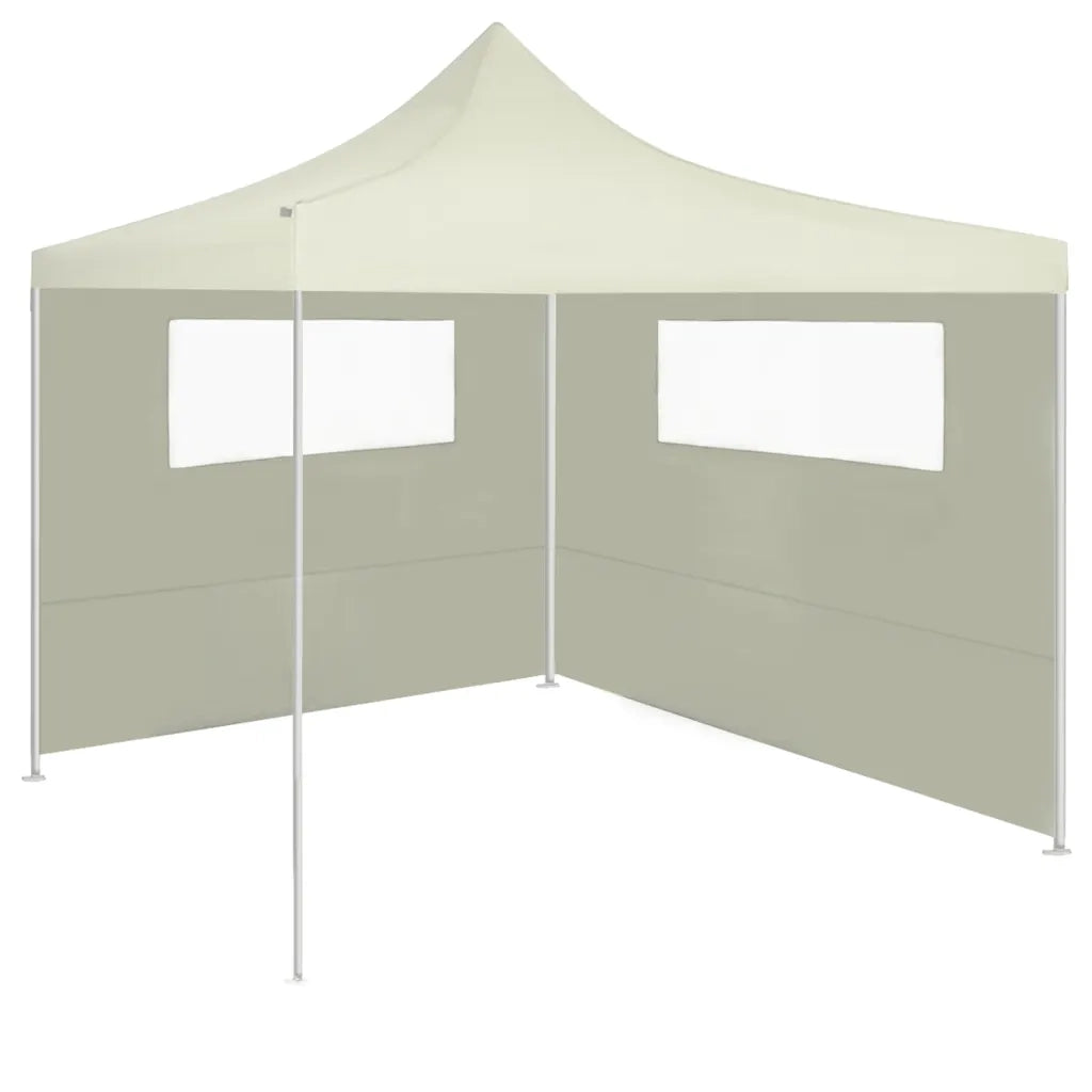 Pareti con Finestre per Gazebo 2 pz Crema CFW4312482