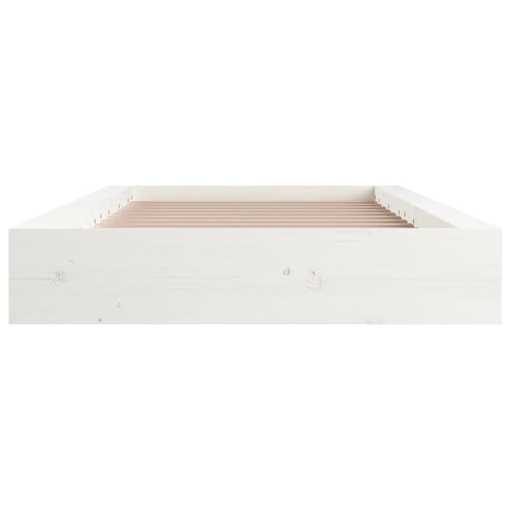 Giroletto Bianco 75x190 cm 2FT6 Small Single in Legno Massello