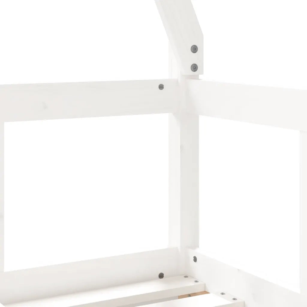 Giroletto per Bambini | Letto Infantile | Lettino Bianco 70x140cm in Legno Massello di Pino