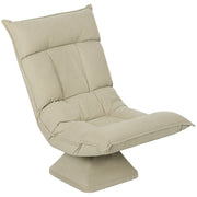 Poltrona girevole reclinabile ¨C zephmum ¨C velluto beige 70x62x95