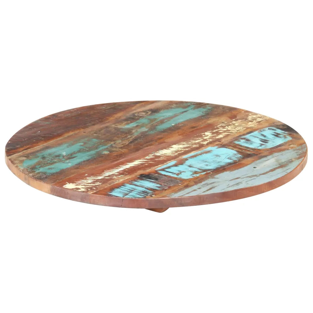 Piano del Tavolo Rotondo 50 cm 25-27 mm in Massello di Recupero cod mxl 63422