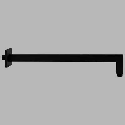 BRACCIO DOCCIA SQUARE QUADRO NERO  cm 40     MADE IN ITALY