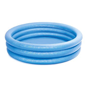 Trade Shop - Piscina Gonfiabile Crystal Blu Grande 3 Anelli 168 X 38 Cm Estate Bambini 58446 -