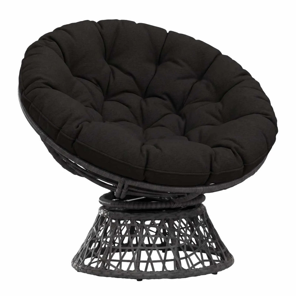 Cuscino per Sedia Appesa VIANEN 100% Poliestere Nero 953993