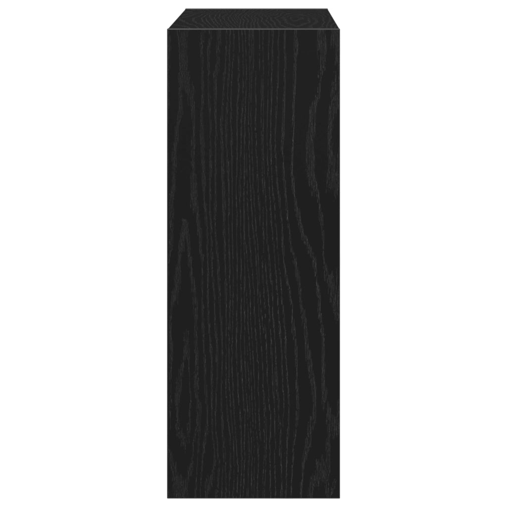 Mobile per Scarpe Nero Rovere 60x21x57 cm Legno Ingegnerizzato