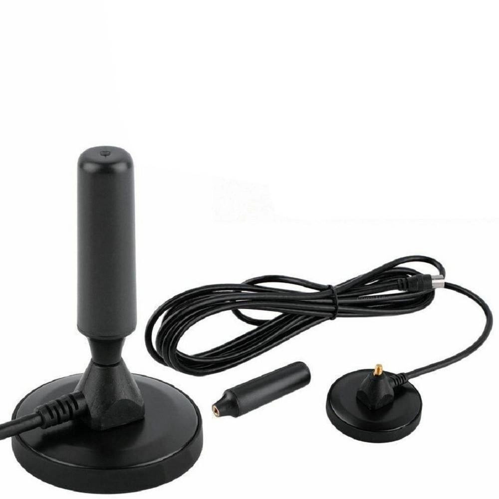 Trade Shop - Antenna Portatile Dvb-t Tv 3.5 Db Portatile Per Auto Camper Calamitata Cavo 3,5m -