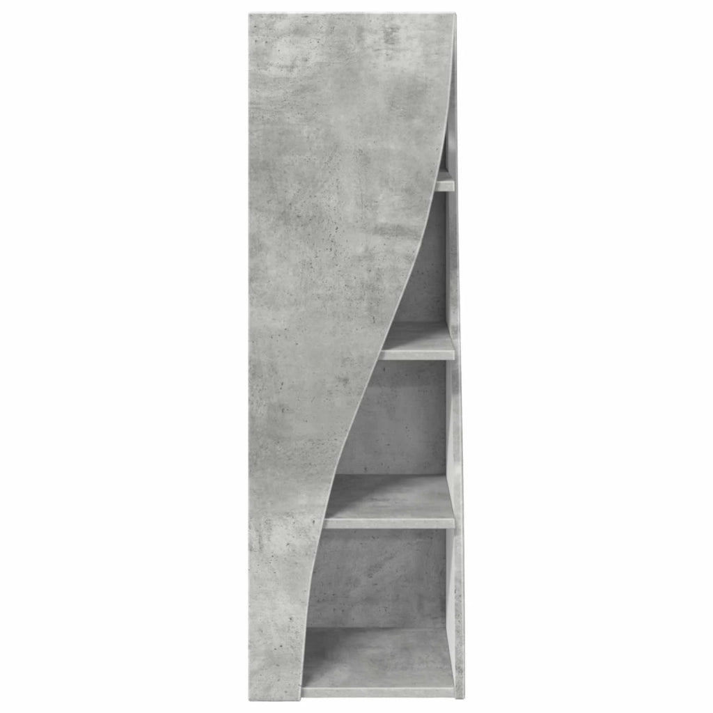 Mobile angolare 32x32x102cm Legno ingegnerizzato Grigio cemento 889858