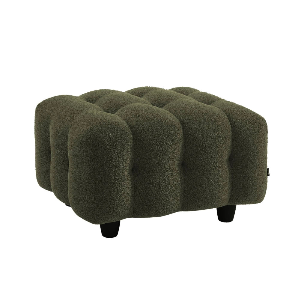Poggiapiedi per divano leon, verde kaki