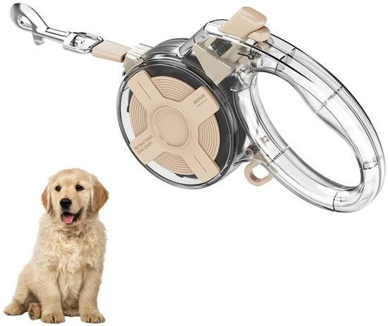 Cinturone per cani 4m - connettore rotativo 360° - cinturone senza chiusura - nastro riflettente - sistema di arresto sicuro - adatto per cani fino a 20 kg - cinturone per cani da traino