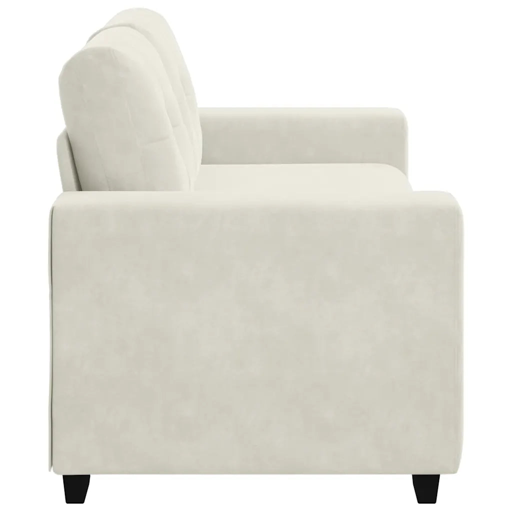 Divano Divanetto-Sofa Crema 140 cm in Velluto