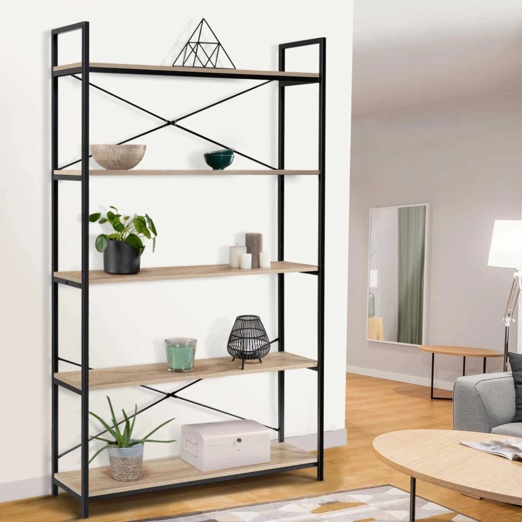 IDMarket - Scaffale XL 5 livelli DETROIT design industriale 170 cm