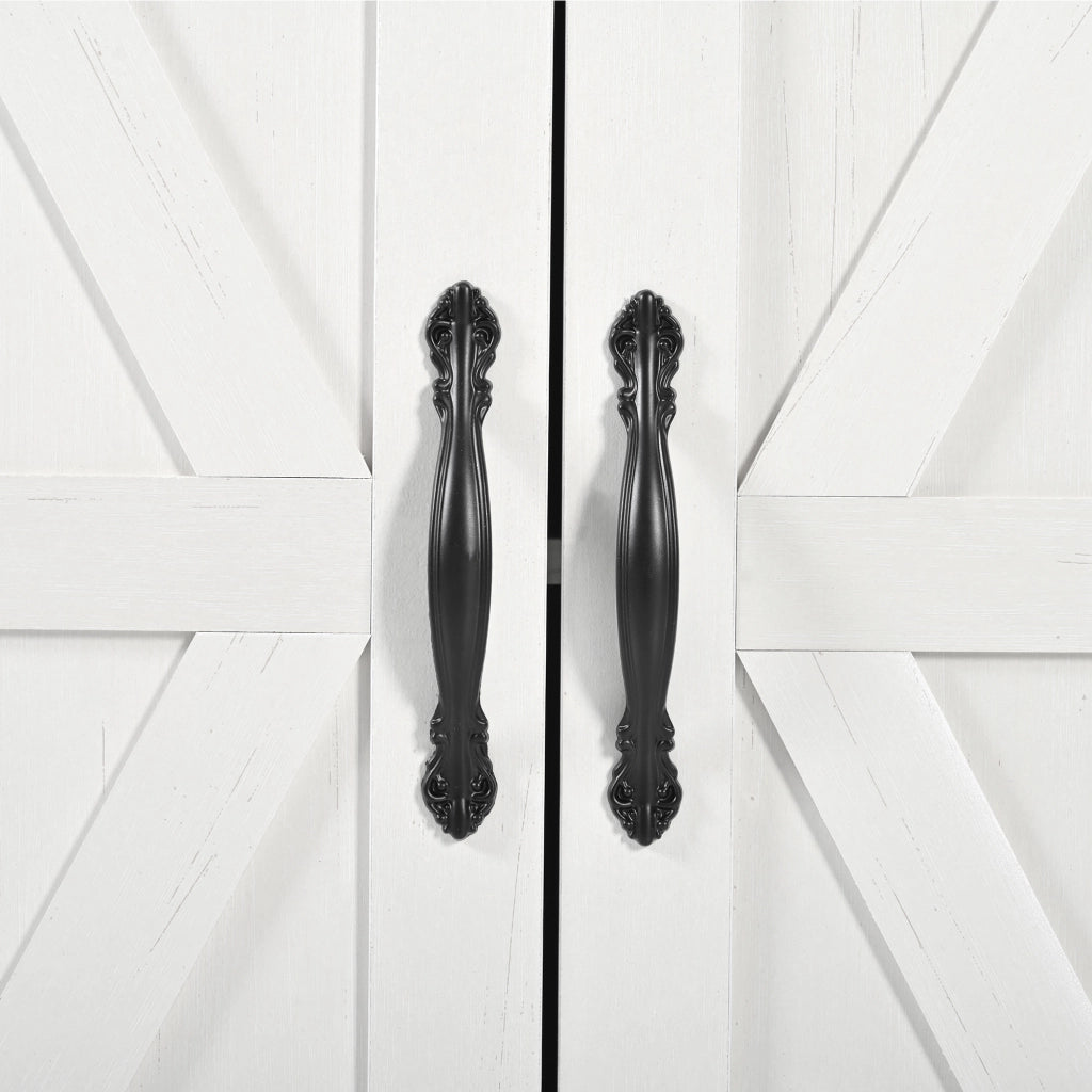 Carrello da Cucina con Piano Estraibile ¨C MINIMAL ¨C Legno, 4 Ante e 2 Cassetti