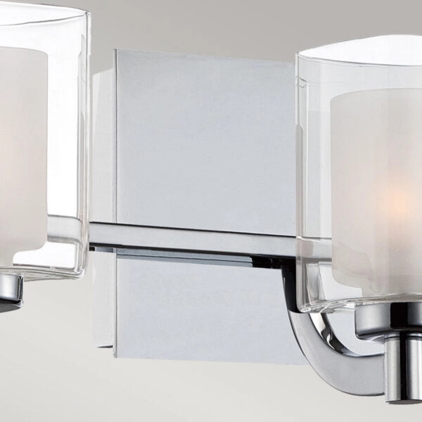 Plafoniera Quoizel Kolt cromata 3xG9 vetro opale IP44