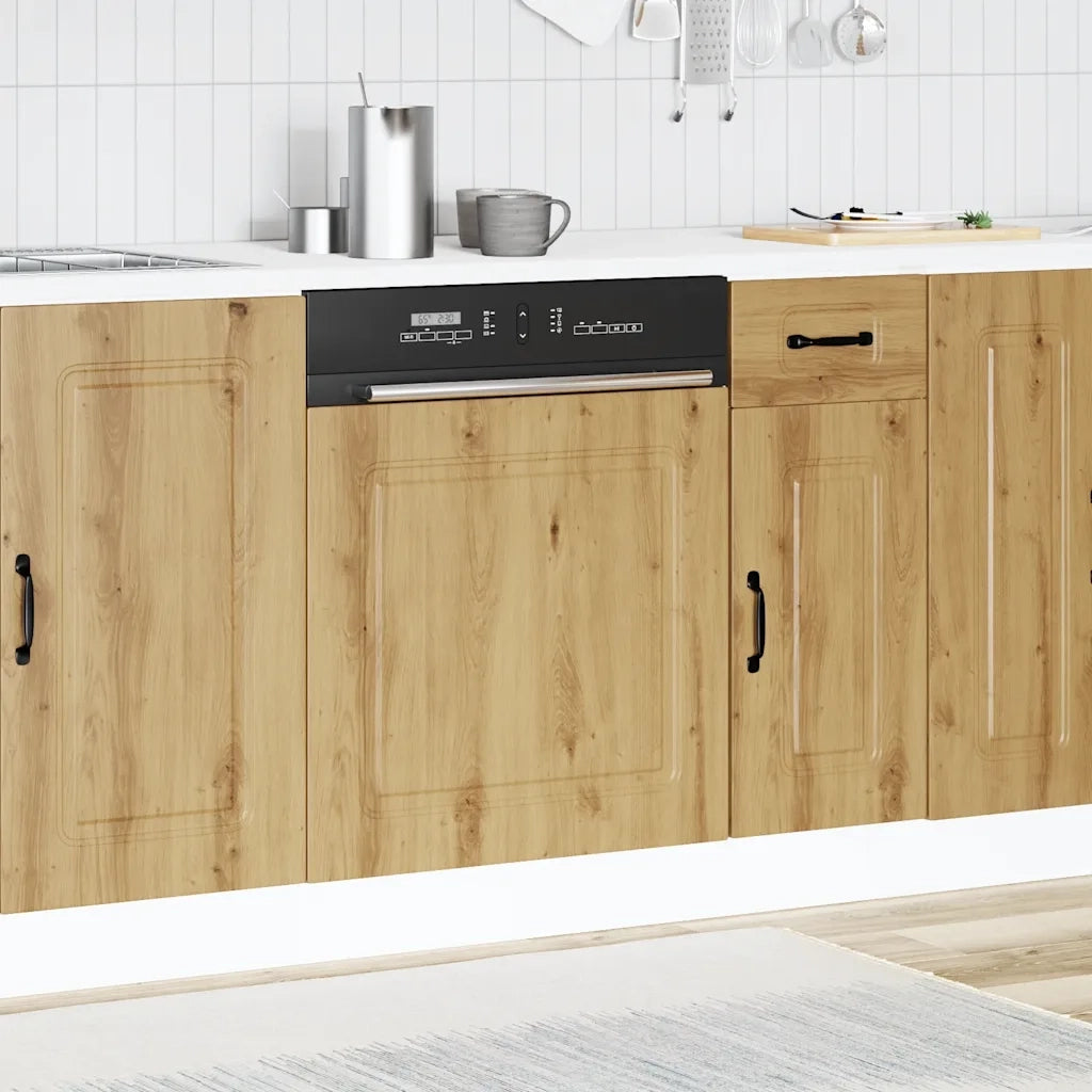 Pannello Lavastoviglie Kalmar Rovere Artigianale 60x1,5x67 cm