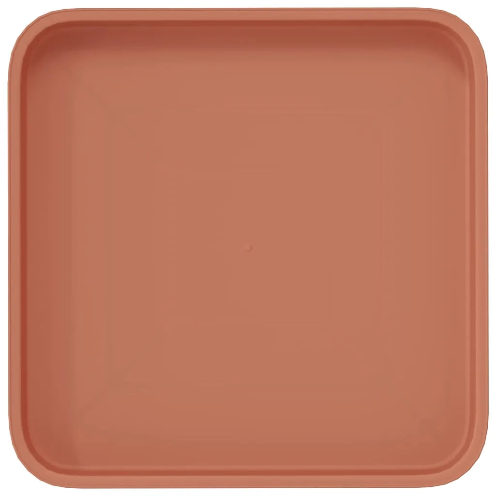Vassoio Quadrato per Fiori 6 pz Rosso Mattone Plastica CFW6562323