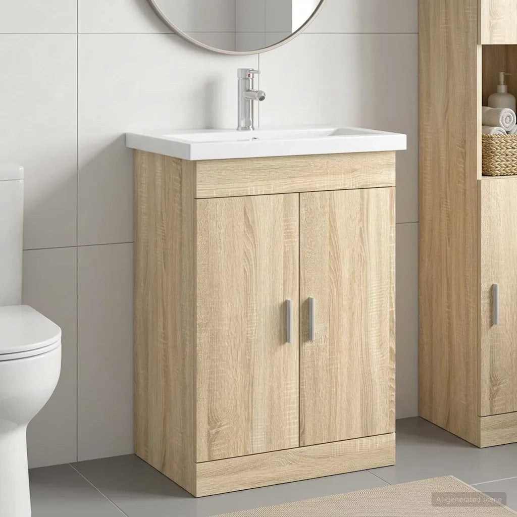 Set di mobili per il bagno Rovere Sonoma 61 x 40 x 84,5 cm 3404352