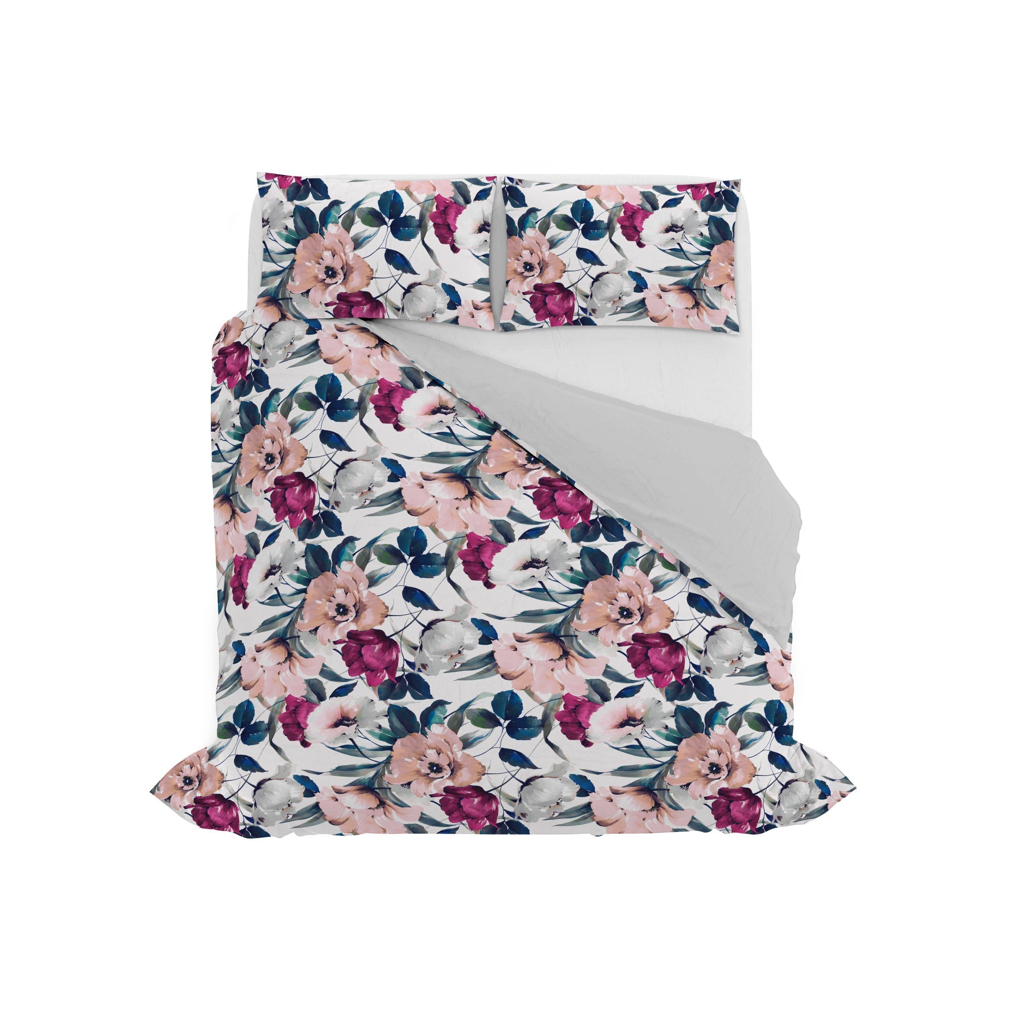 Copripiumino Matrimoniale con Federe Stampato in Puro Cotone Vesti