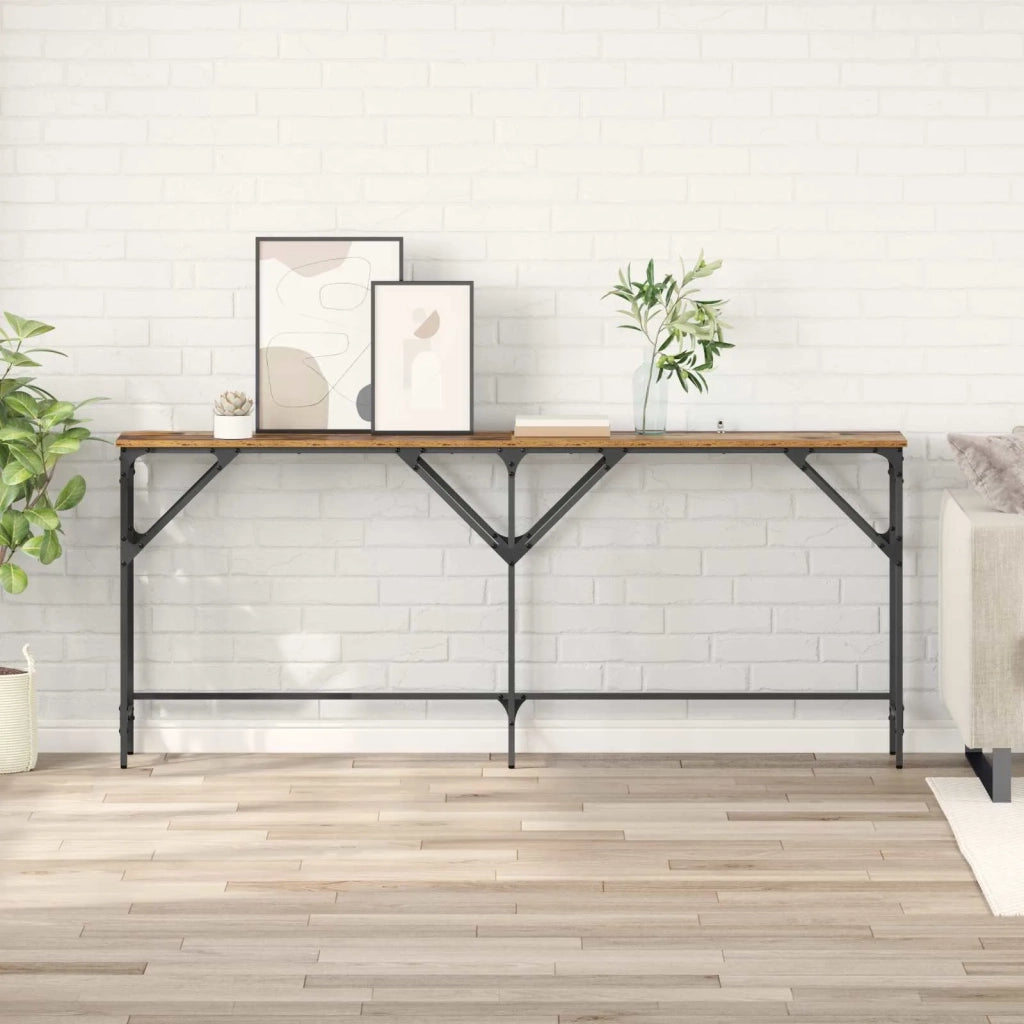 Tavolo consolle Legno vecchio 180 x 30 x 75 cm