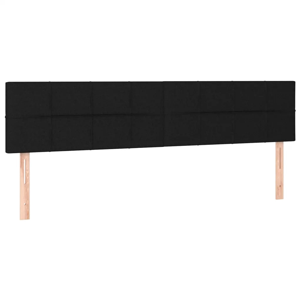Giroletto a Molle con Materasso Nero 200x200 cm in Tessuto cod mxl 62611