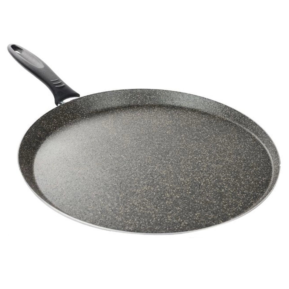 Trade Shop - Piastra Tonda Liscia Padella Cucina Antiaderente Antigraffio A 7 Strati Da 34 Cm 045000m -