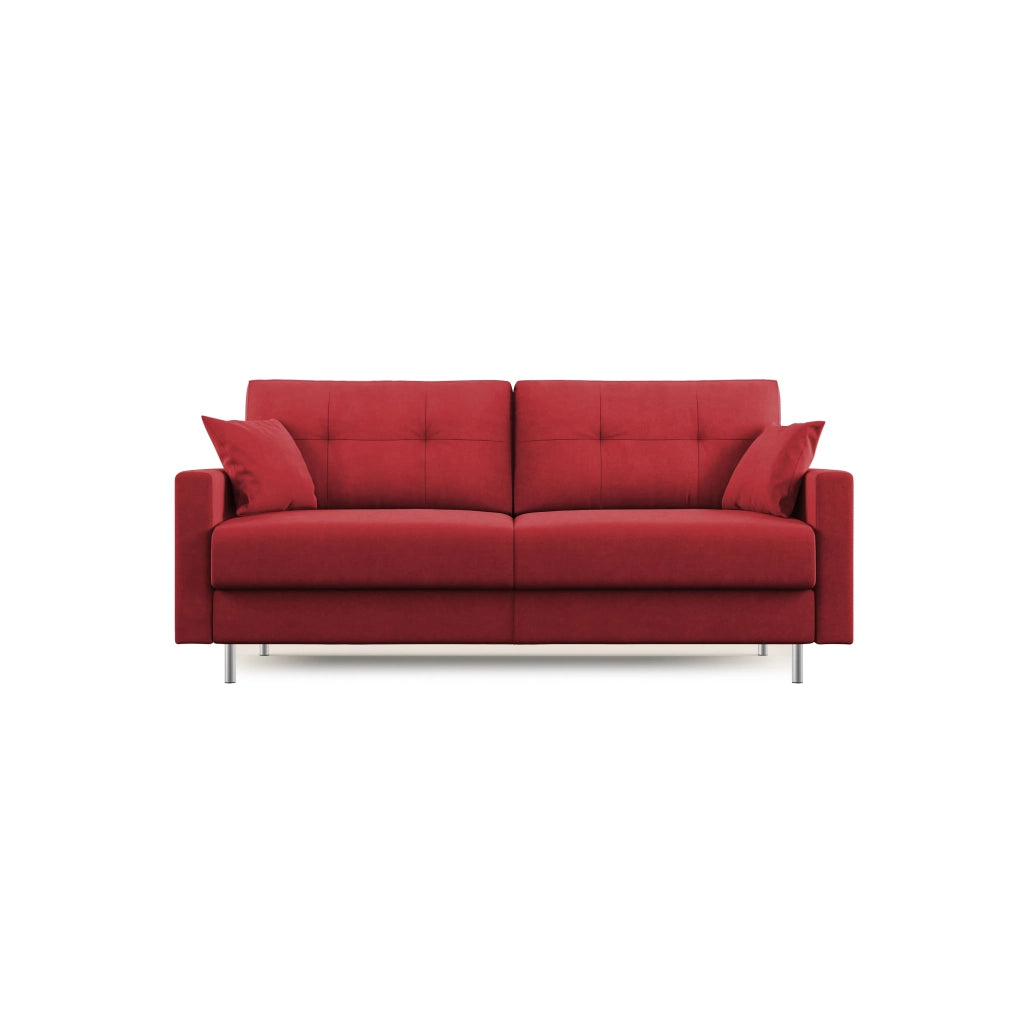 Megan Divano letto matrimoniale in microfibra smacchiabile T11 168 cm (mat. 120x197) rosso