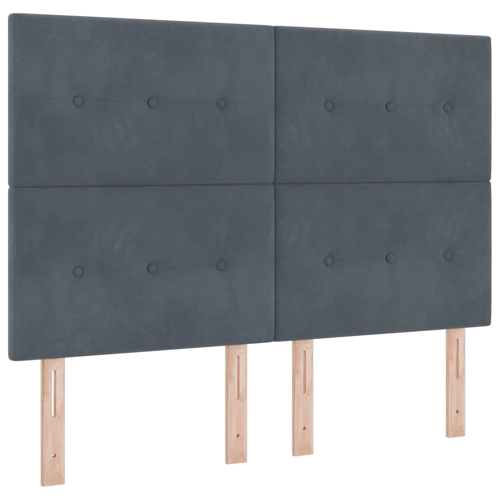 Letto con contenitore e materasso Grigio Scuro 180 x 200 cm 3459706