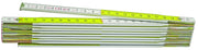 Metrica DOPPIOMETRO IN LEGNO BIANCO/GIALLO lunghezza mt.2 12.00 pz