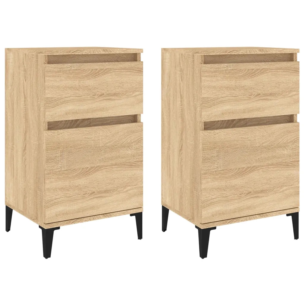 Comodini 2pz Rovere Sonoma 40x35x70 cmcod mxl 102304