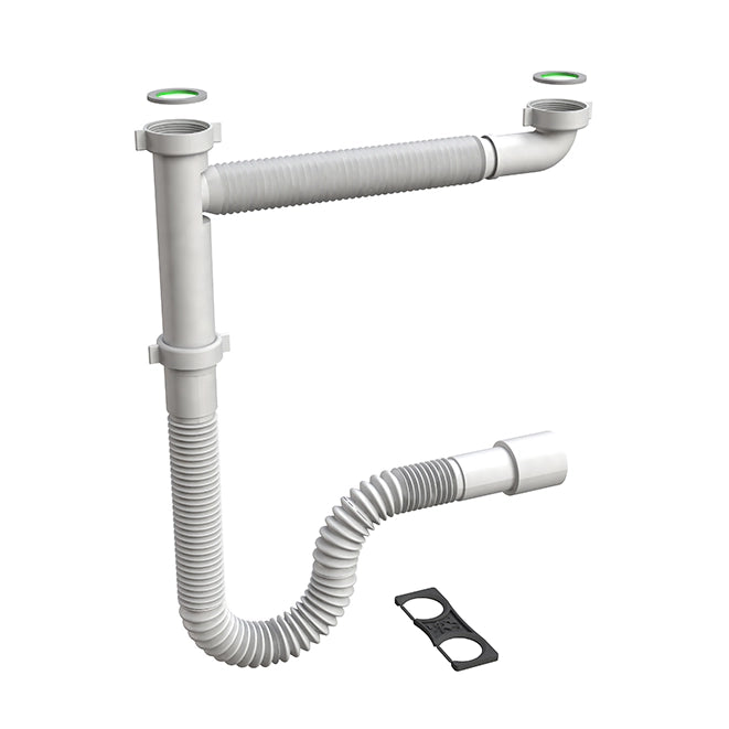 SIFONE FLESSIBILE PER LAVELLO CUCINA FLEXYBON- 11/2- BONOM- pezzi 1