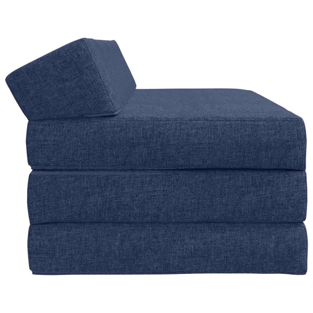 Divano Letto Pieghevole Blu 120 x 60 x 49 cm Tessuto 900039