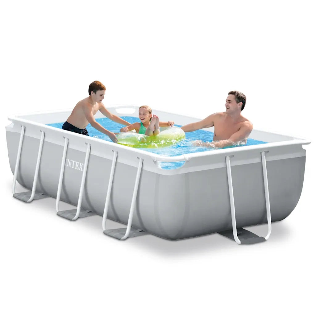 INTEX Set Piscina Prism Frame Rettangolare 300x175x80 cm 92017