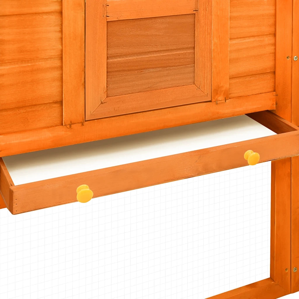 Conigliera per Esterni Marrone in Legno Massello Abete CFW5742411